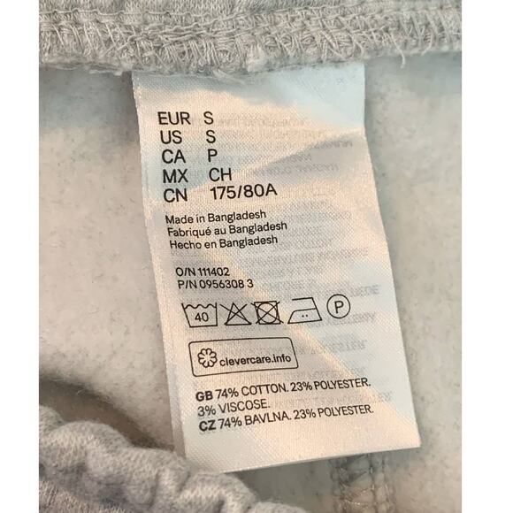 H&M gray pull on lounge shorts size Small - Picture 4 of 7